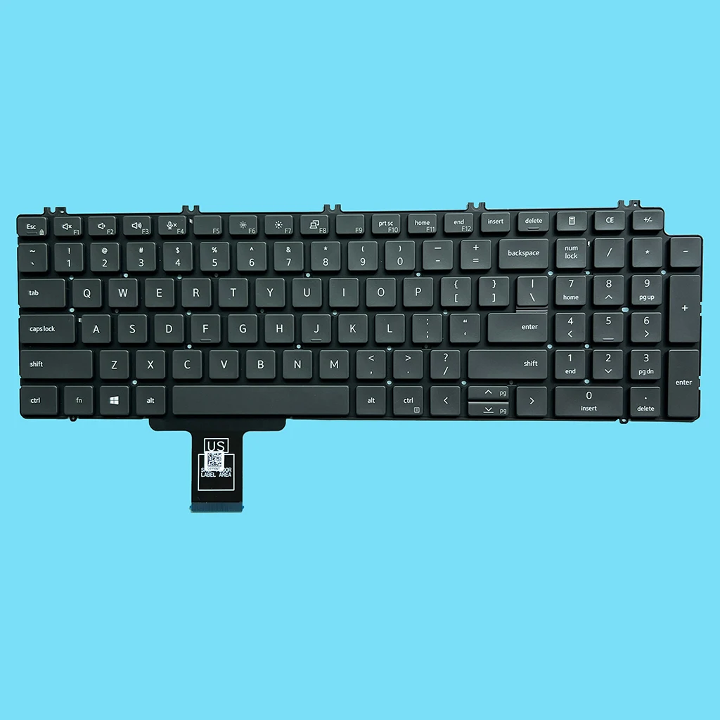 

7750 US бразильская Клавиатура для ноутбука Dell Precision 7750 7550 7670 7760 7560 дюймов с подсветкой BR 0713DM NSK-QSABC PK132V72B00