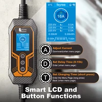 feyree 11kW Type2 16A 3Phase Portable EV Charger Wi-Fi APP Bluetooth Version EVSE Charging Cable 5m CEE Plug for Electric Car - Image 5