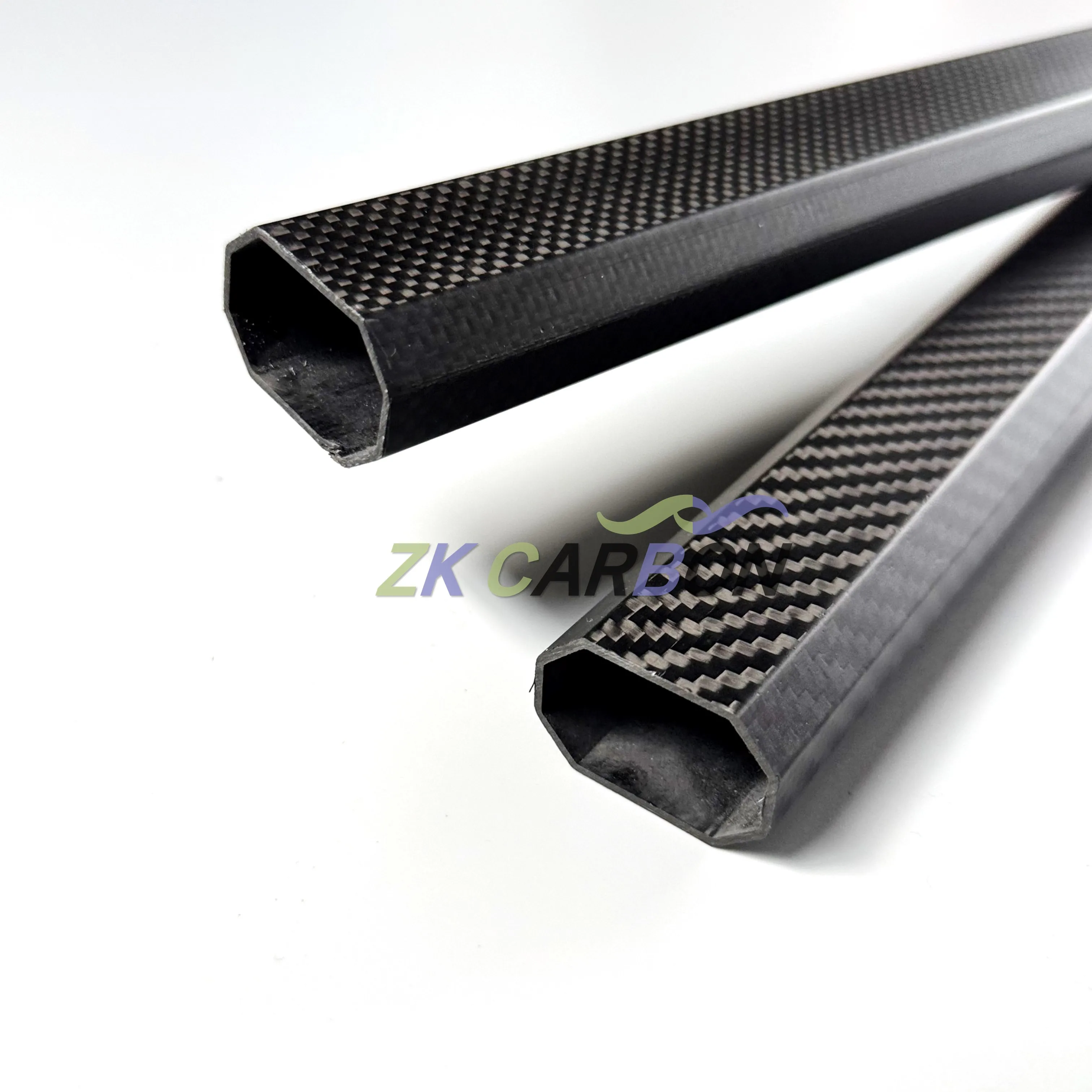 2 Tubes Fibre De Carbone 3K - 500mm X 6mm (ext) / 4mm (int) - Pour Drones, Modélisme, Robotique