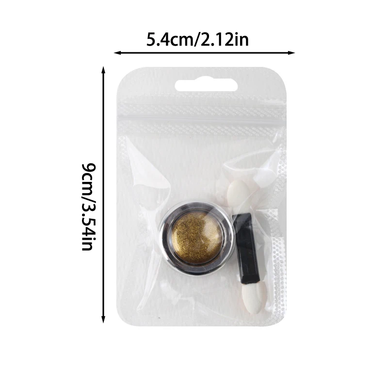 Metallic Mirror Powder Nail Art Glitter Rose Gold Champange UV Gel Polish Chrome Dust Metallic Effect Nail Painting Pigment