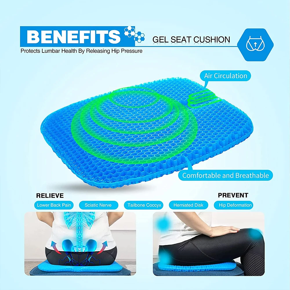 shock absorbing silicone stadium seat cushion