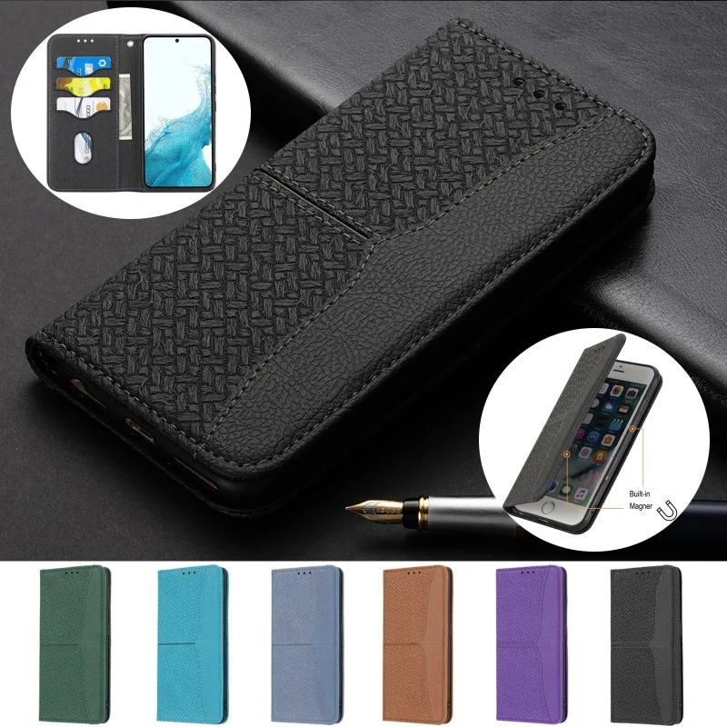 Deluxe Flip Leather Wallet Phone Case with Card Holder