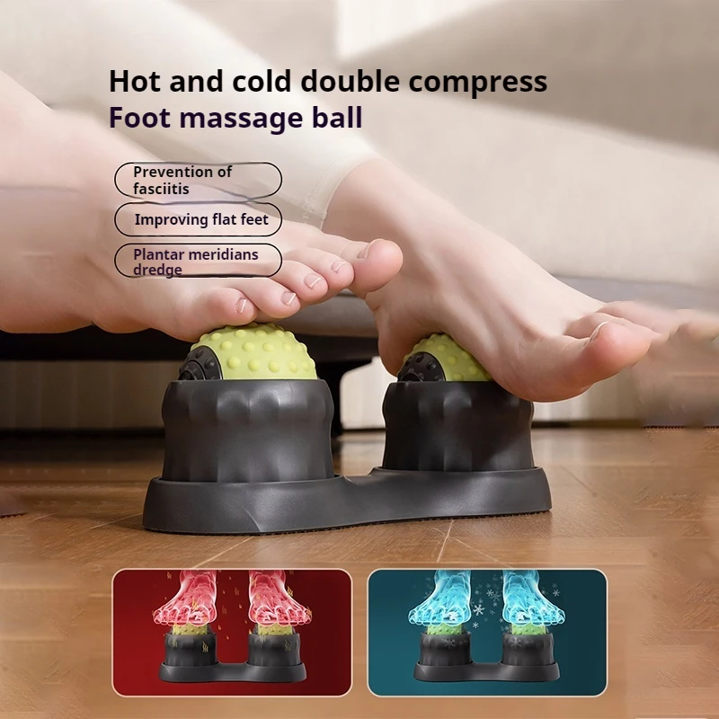 Fascia Ball Hot Cold Therapy Foot Massage Ball Muscle Relaxation Yoga Fitness Back Meridian Handheld Neck Massage For