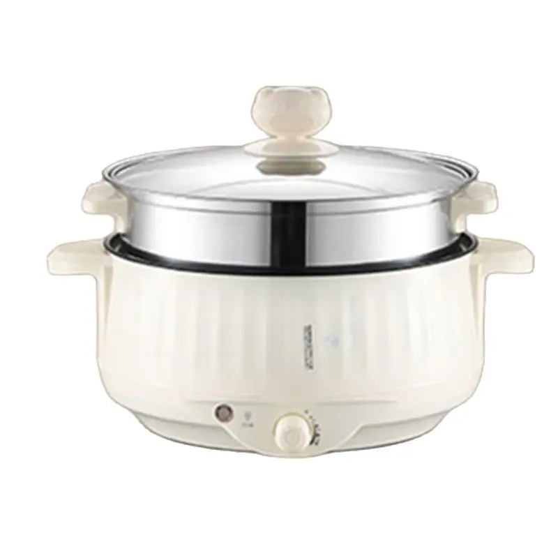 20cm Non-Stick Electric Cooker Multifunctional Household Electric Hot Pot Student Dormitory Small Electric Cooker Noodle Cooker