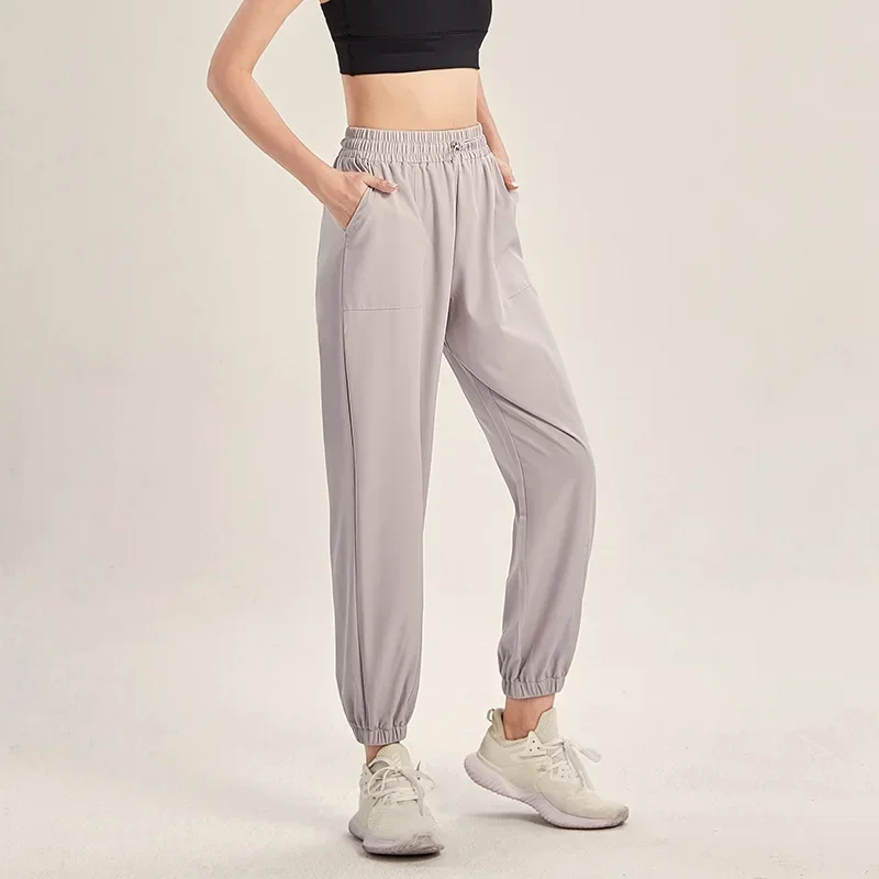 

Breathable yoga clothes, casual pants, outdoor women's loose lace-ups