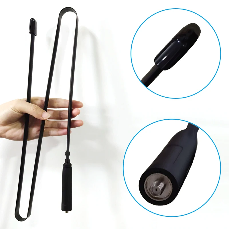 42.5 ''/108 Centimetri Sma-Femmina Tattico Antenna Dual Band Vhf/Uhf Misura Per Baofeng Uv-5R Uv-82 Two Way Radio