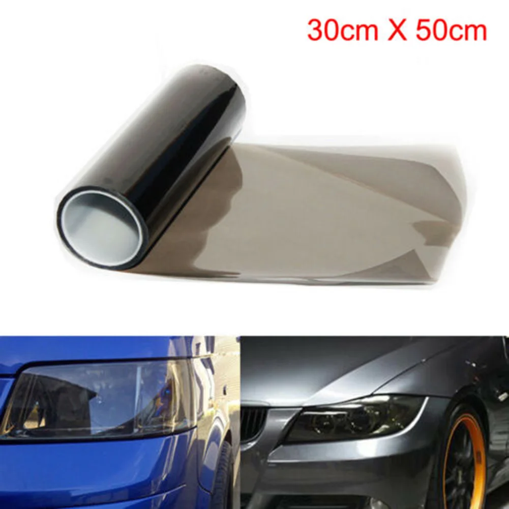

30*50cm Car Light Film Vehicle Decor Fog lights Smoke Black Tail lights Vinyl Wrap Brake lights Headlights New