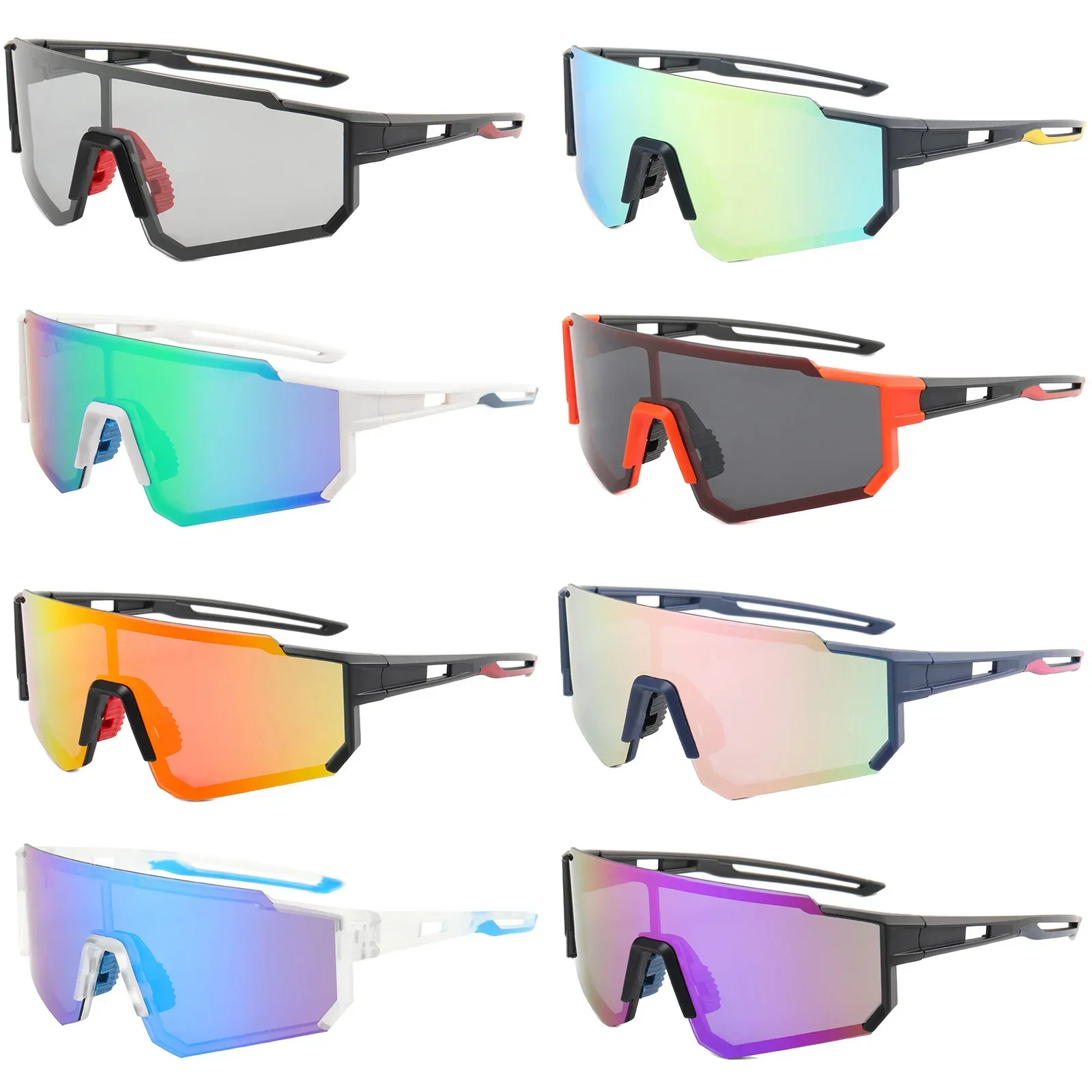 New Sunglasses Outdoor Sports Cycling Sunglasses UV-Proof Windproof Eye Protection Color-Changing Polarized