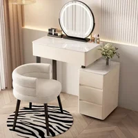 Table de vanité de chambre moderne organisateurs nordiques rangement Table de vanité de filles Style européen Tocador Maquillaje meubles de maison 1