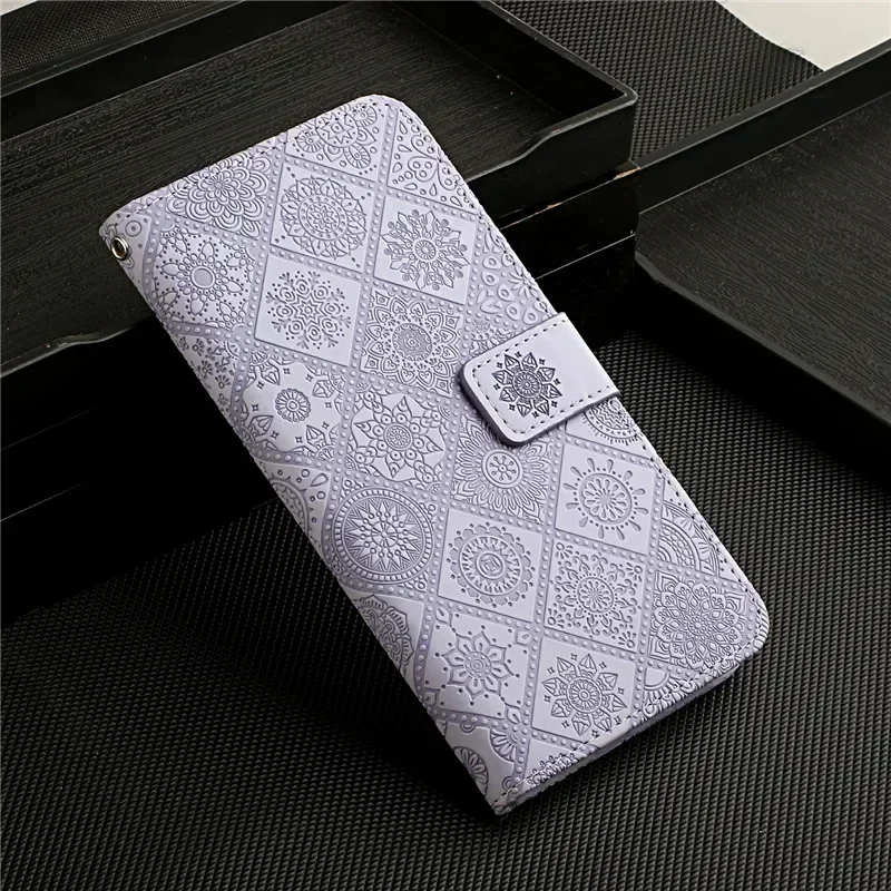 Leather Flip Wallet Phone Case with Card Holder