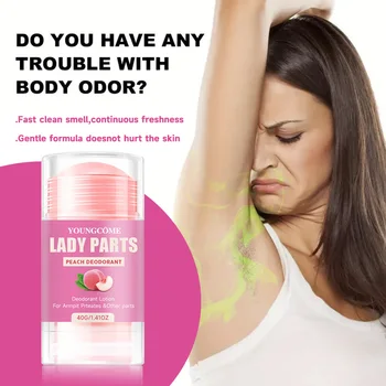 Lady PartsPeach Deodorant Body Care Stick Full Body Deodorant Smooth Stick 72 Hour Odor Control Stay Fresh Fade Body Odor 1