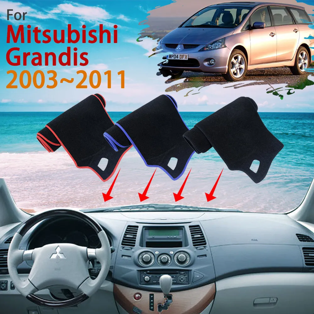 

Чехол на приборную панель, защита от солнца, ковер для Mitsubishi Grandis NA BA Space Wagon 2003 ~ 2011, ковер от солнца, коврик, подушка, автомобильные аксессуары