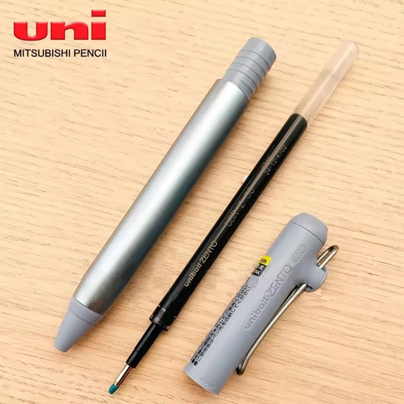 uniball ZENTO​ Limited Edition Gel Pen,High End Semi-Metal 0.38/0.5mm low-center-of-gravity,signature flow model pen for schoo