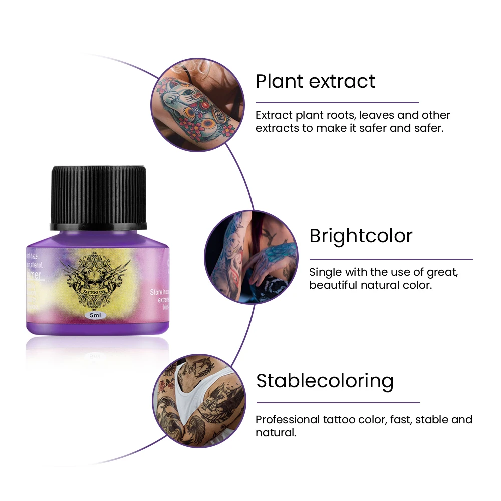 Tattoo Ink Kit Tattoo Ink Pigments Permanent Makeup Paint Tattoo Machine Black Ink Supplies