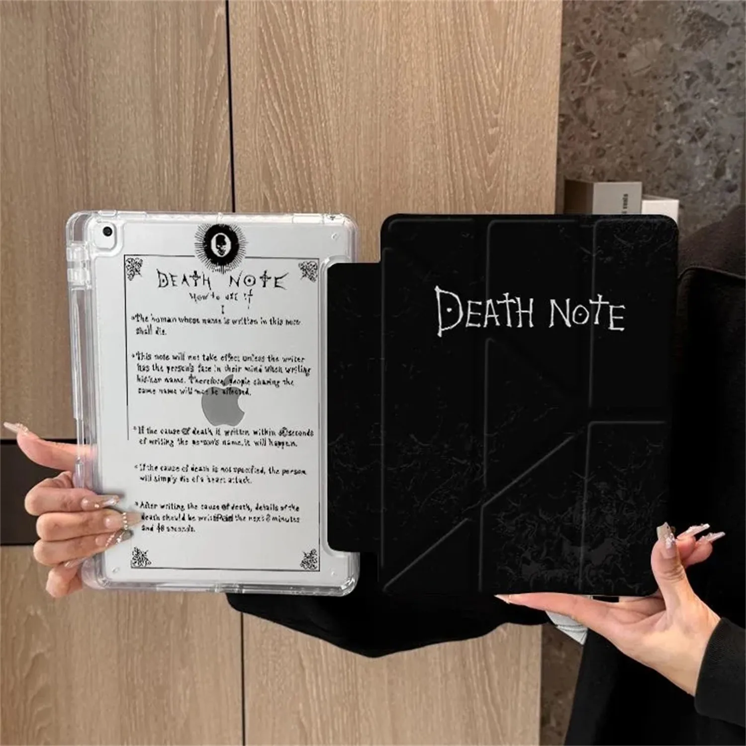 Gothic Black Tablet Case with 3-Fold Cover