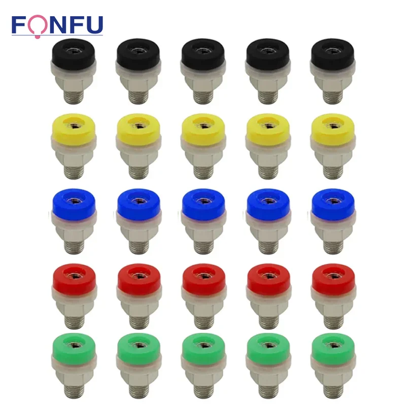 40pcs 2mm Banana Plug Socket Binding Post Nut Test Hole DIY Parts Electrical Connector Banana Plug Jack Terminal