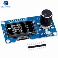 BS 0.96/1.3 inch White Blue oled display screen combined with EC11 rotary encoder module IIC interface for arduino - Image 2