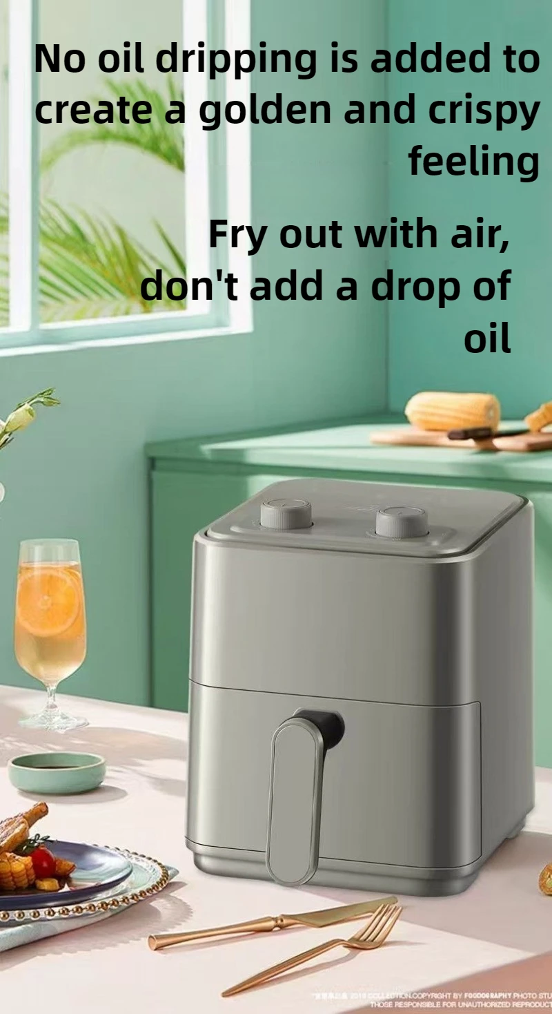 Household Large-capacity Oil-free Multi-functional Smart Air Fryer Oven Integrated 360-degree Surround Baking Low-fat Health
