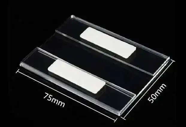 10 stücke Acryl Flache Aufkleber Preis Tag Wand Zeichen Aufkleber Plexiglas Typ Label Halter Werbung Förderung Name Karte Hülse Rahmen – Detail 2