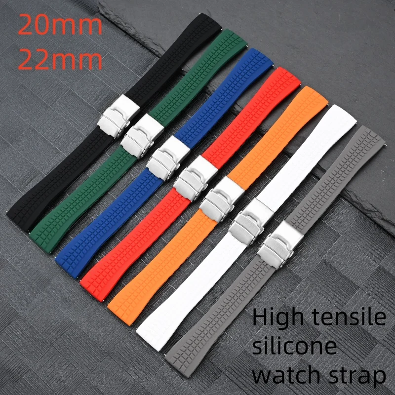 20mm 22mm High tensile silicone strap Quick Release Universal