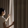 2025 New Curtains for Living Room and Bedroom High-end French Cream Style Herringbone Fully Blackout Chenille Curtains Custom 3