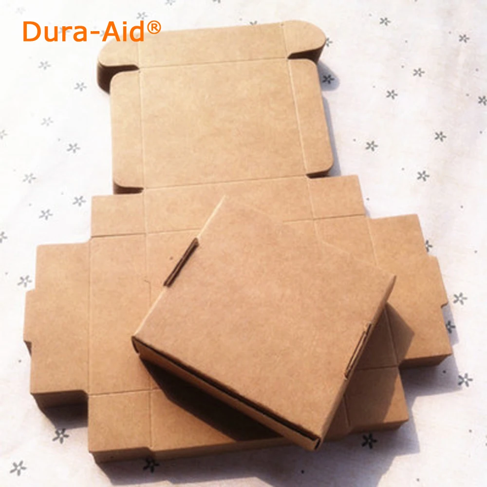 

Dura-Aid 57 sizes Natural Kraft Paper Box Brown Carton Kraft Box Wedding Gift Candy Boxes Soap Packaging Jewellry Packing Box