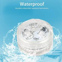 1/6/10pcs LED Submersible Lights Waterproof RGB Underwater Light for Wedding Tea Light Tub Pond Pool Bathtub Aquarium Vase Decor 2