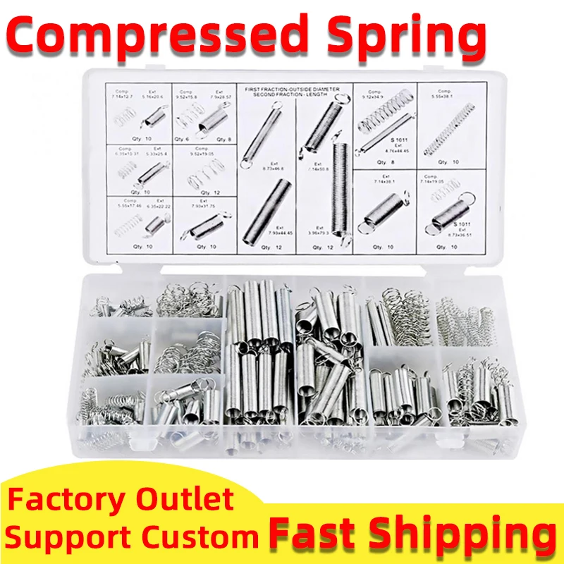 Boxing Spring Kit Twin Box Spring 200pcs Compression Extension Springs Assortment Kit Box ...
