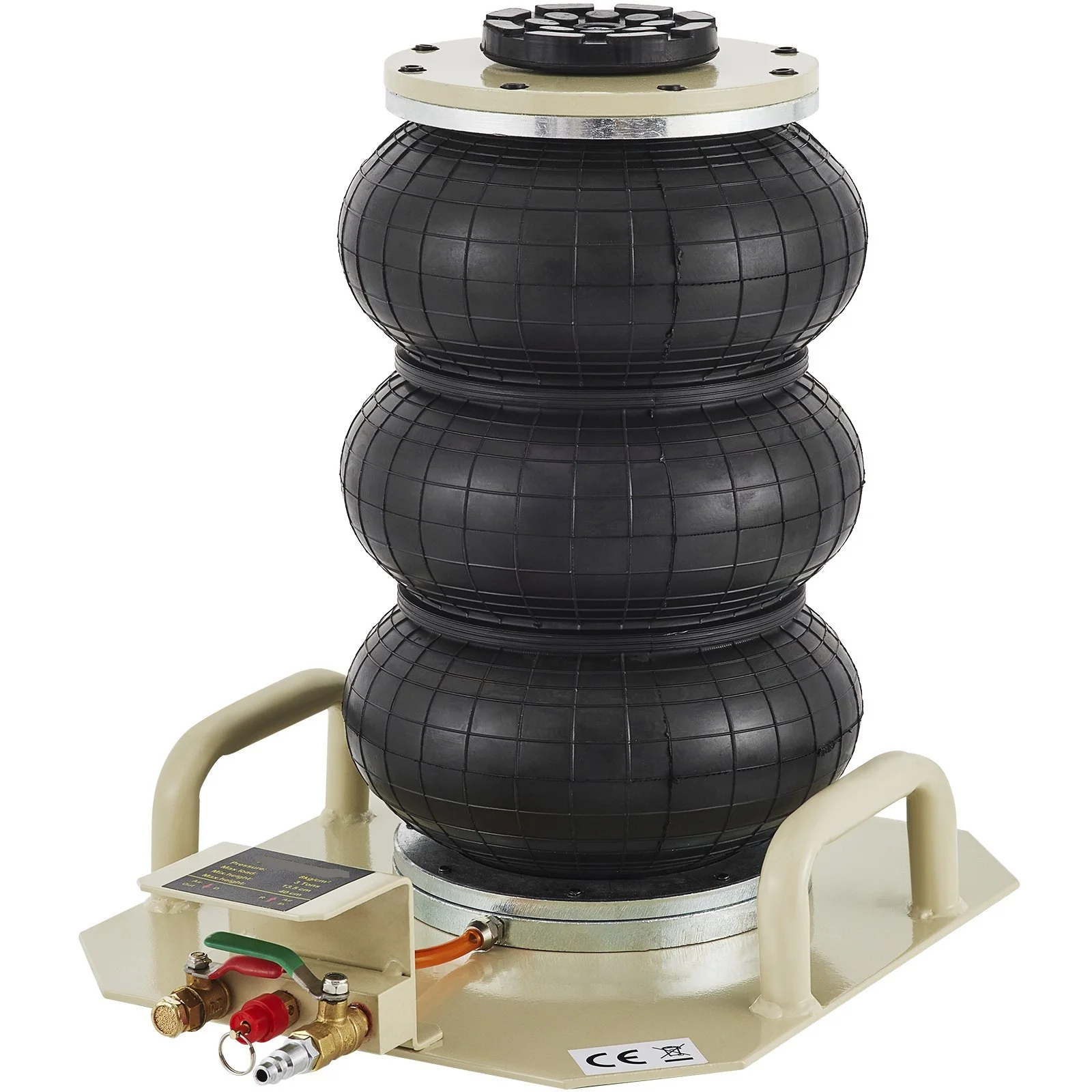 

Air Jack, 3 Ton Double Bag Air Jack, Air Bag Jack Lift Up to 15.75 Inch, 3-5s Fast Lifting Air Bag Jack for Cars with Short Hand