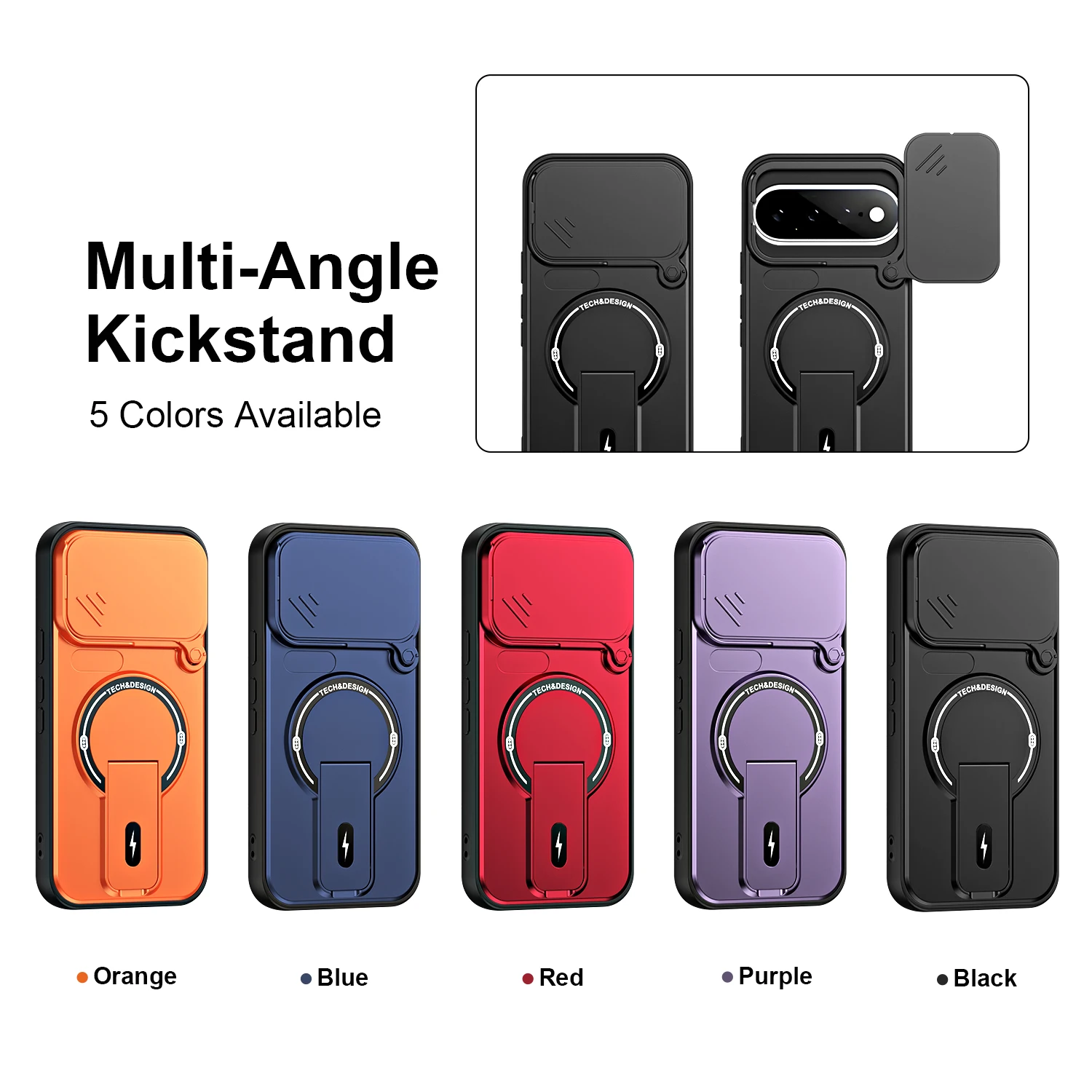 Magnetic Bracket Holder with Shockproof Lens Protection Cover