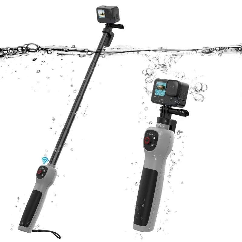 Extension Selfie Portable Hand Grip Waterproof Handheld Monopod Adjustable
