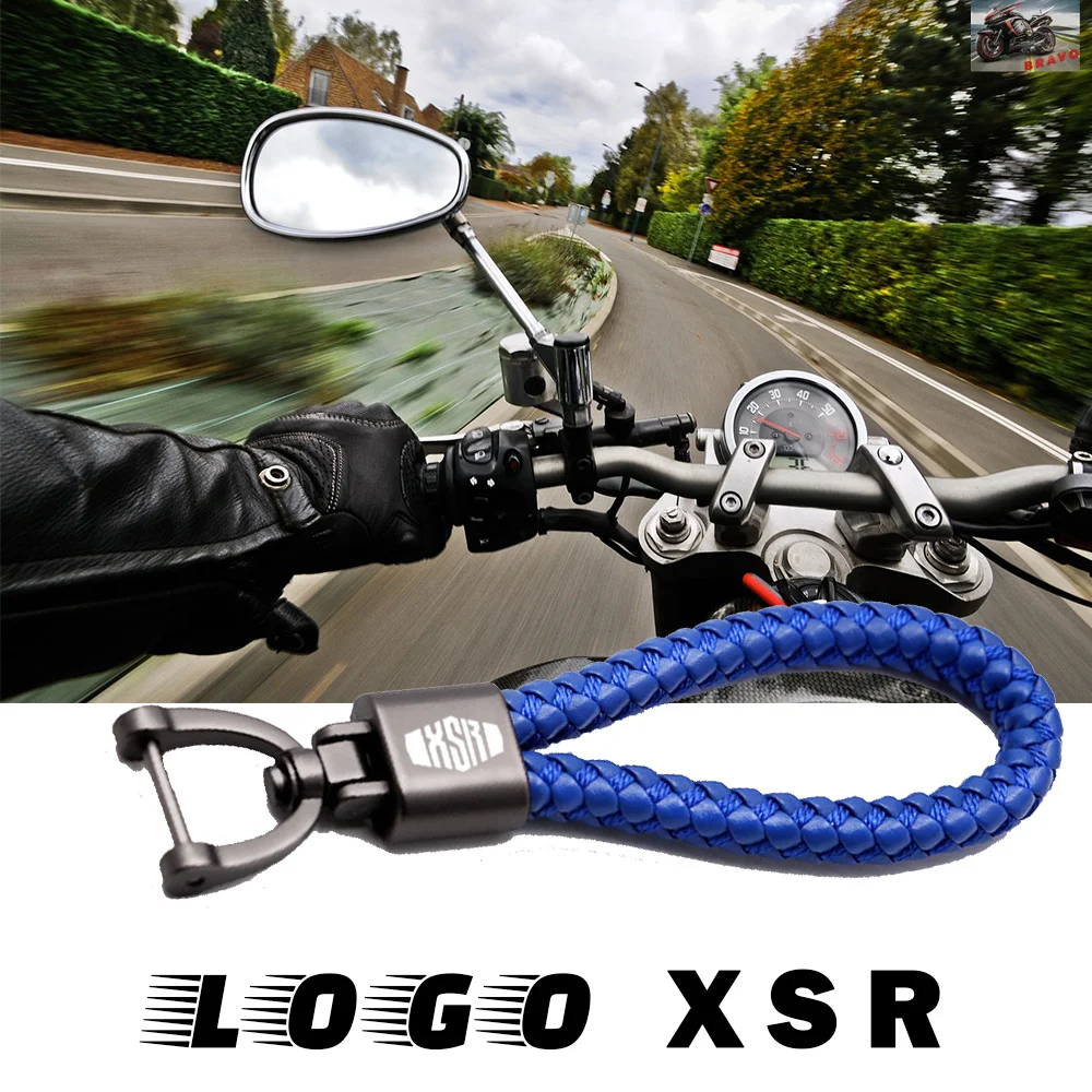 

Логотип для YAMAHA XSR700 XSR 700 XSR900 XSR 900 аксессуары для мотоциклов ручная работа тканый брелок с пользовательским логотипом кожаный металлический брелок