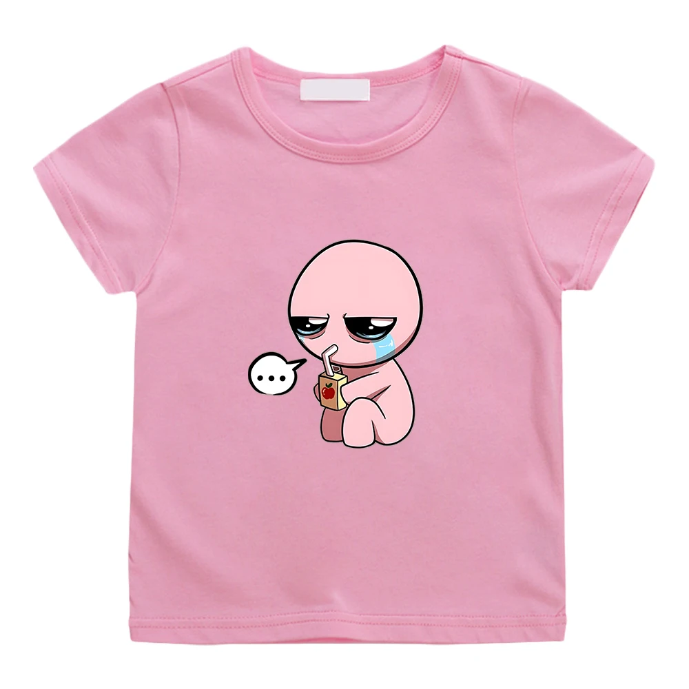 

The Binding of Isaac T-shirt Cartoon Short Sleeve Summer Tee-shirt 100% Cotton Boys/Girls Children Cute Tshirt O-neck Casual Top