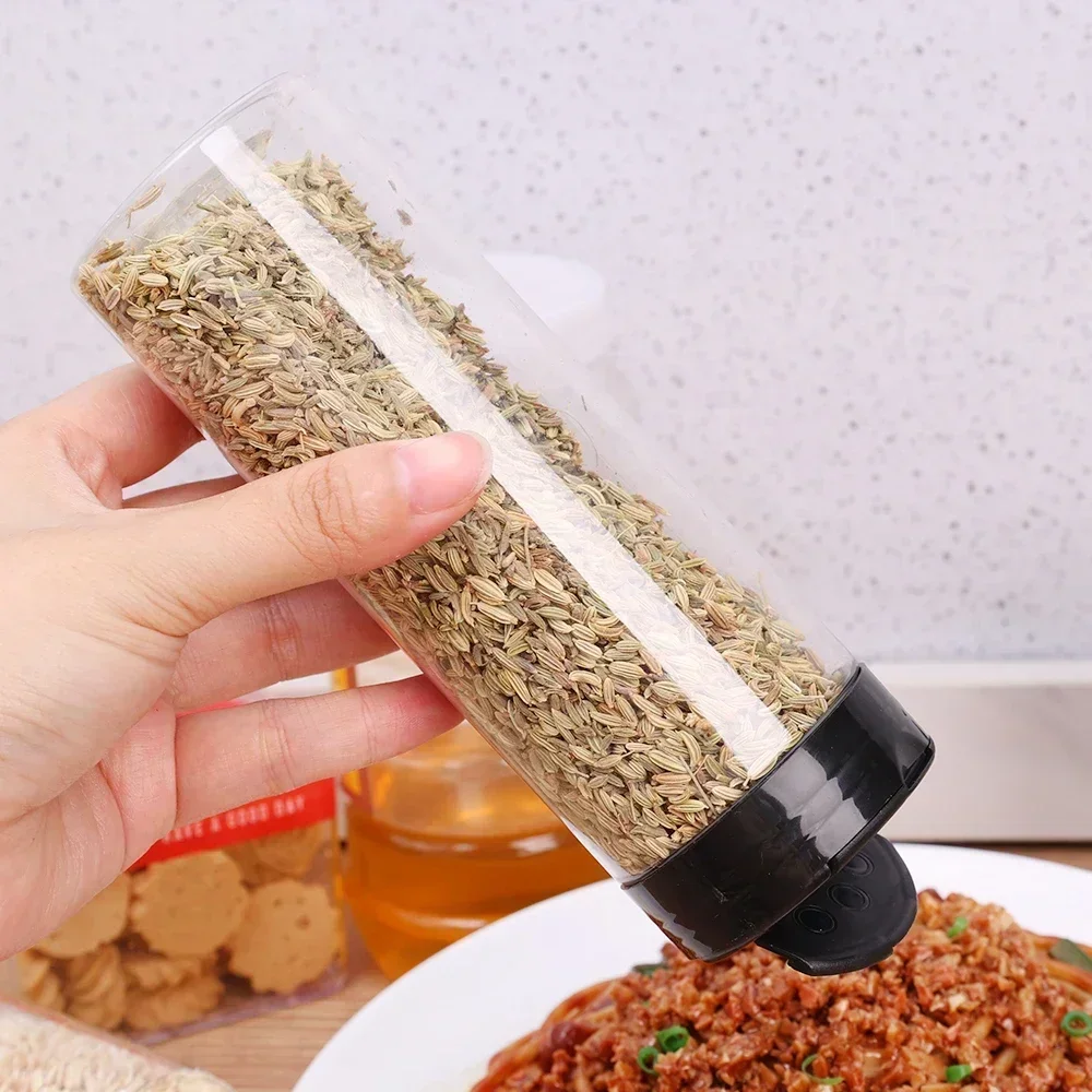 24/1PC Plastic Seasoning Jars Transparent Reusable Large Empty Spice Condiment Containers Kitchen Season Powder Storage Bottles 3