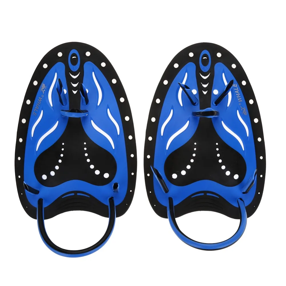 Swimming Paddle Fin Flipper Hand Fin Webbed Diving Gloves For Swimming Learn Training Gear Adjustable Silicone
