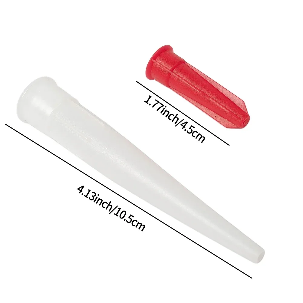10PCS Silicone Tube Caulking Nozzle Cap Re-Sealable Mastic Cartridge Spare Nozzles Screw Cover Replacement Hand Tools Accessory 6