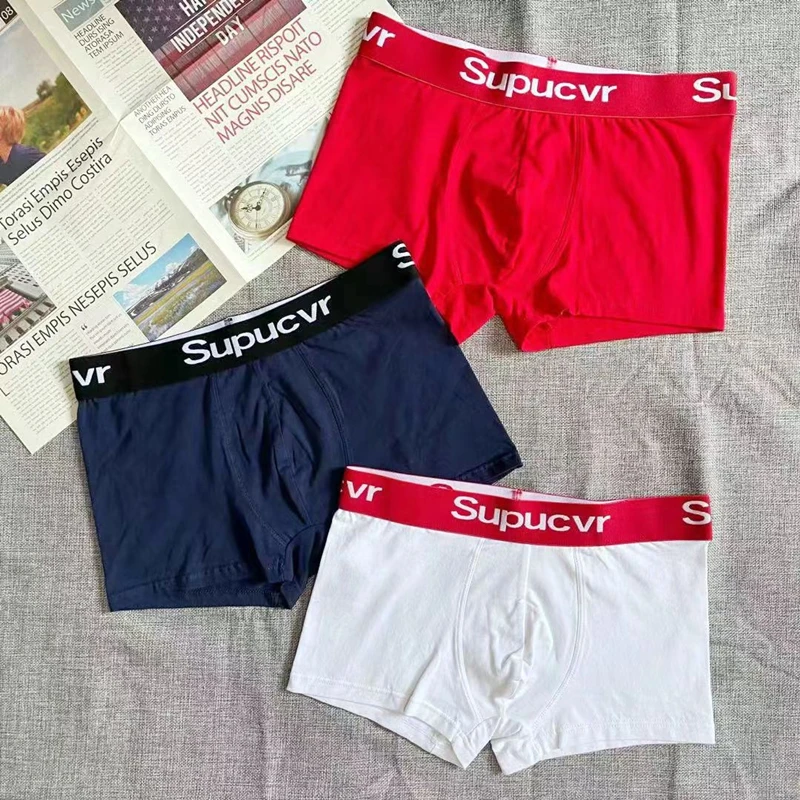 

Fashion Men Boxer Shorts Letter Printing Mens Underwear Breathable Boxershorts Sexy Man Underpants Male Panties Flexible Shorts