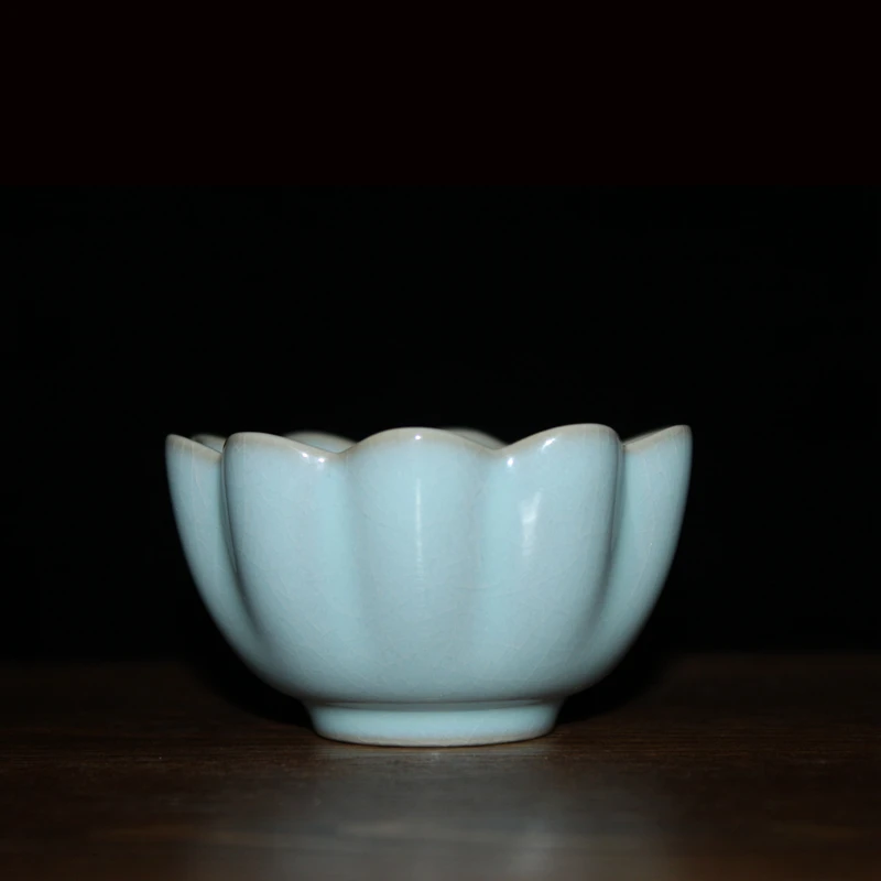 

Zhengsong Ru Kiln Tea Cup Master Cup Single Cup Ceramic Guo Liujiang Handmade Tea Tasting Cup Tea Cup Ruzhou Ru Porcelain Tea Se