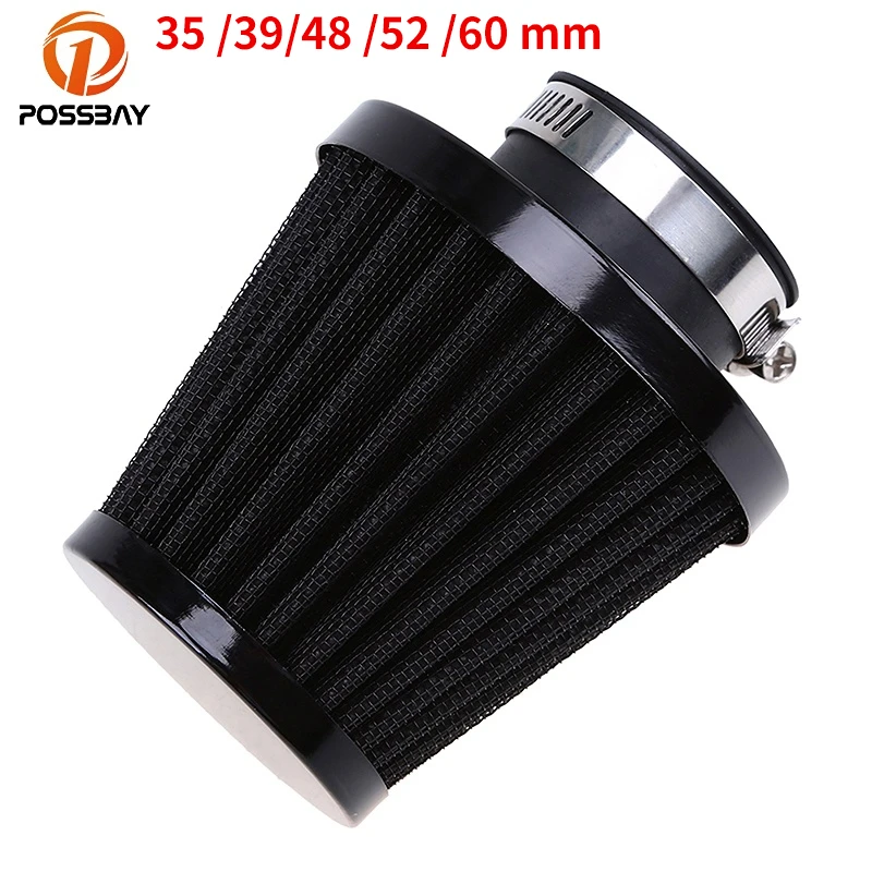 

Универсальный воздушный фильтр POSSBAY 35 мм/39 мм/48 мм/54 мм/60 мм для мотоциклов Honda Harley Yamaha Harley Scooter