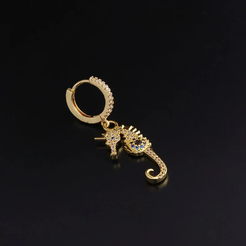Stud Earrings 1Pair Vintage Skull Gothic Style Stud Earrings For Women Fashion Jewelry Ear Cuffs Anime Fish Steel Plate Earrings For Teens