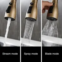 Kitchen Faucets Pull Out Antique Bronze Kitchen Sink Water Mixer Tap Crane Faucet Hot Cold with Sprayer EL9021 4