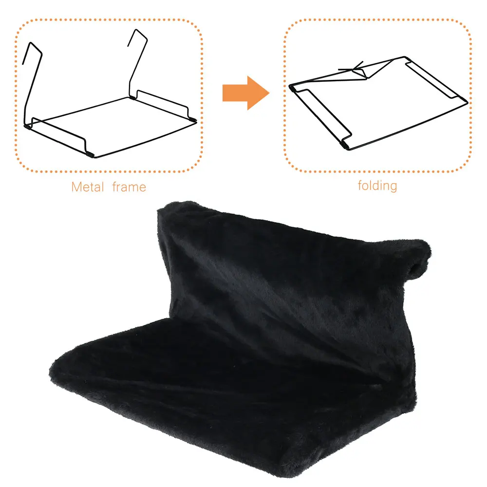 Luxury Hanging Radiator Hammock: Warm Fleece Cat Cradle with Metal Frame