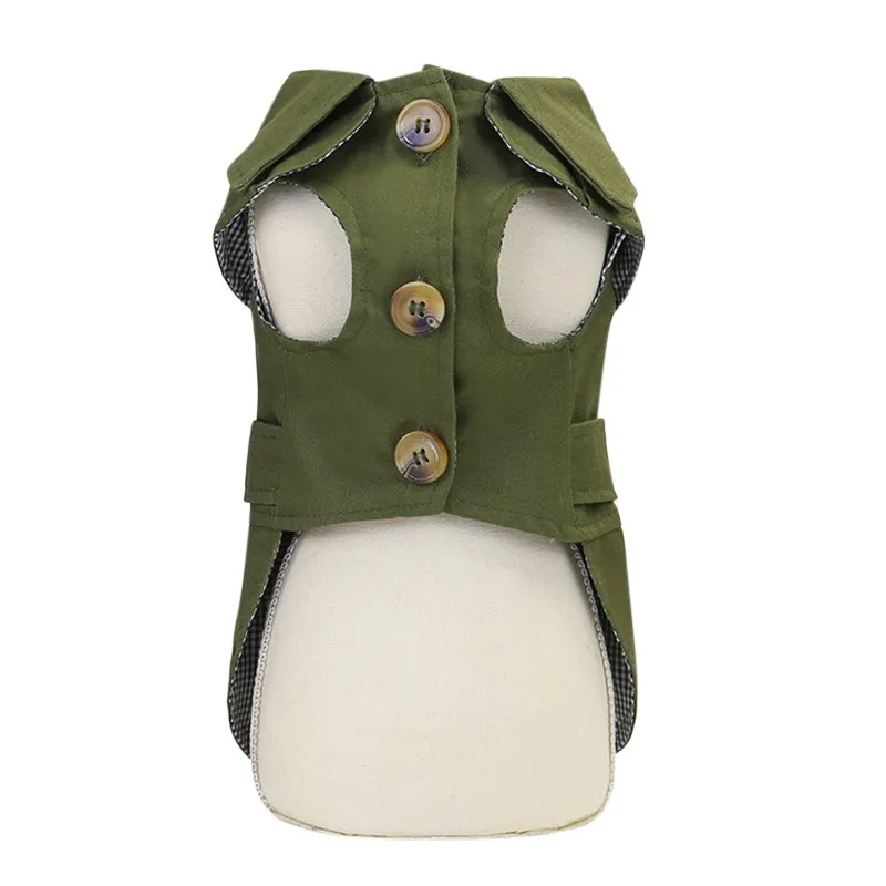 Dog Clothes Coat Trench Jacket For Small Dogs Yorkie Poodle Chihuahua