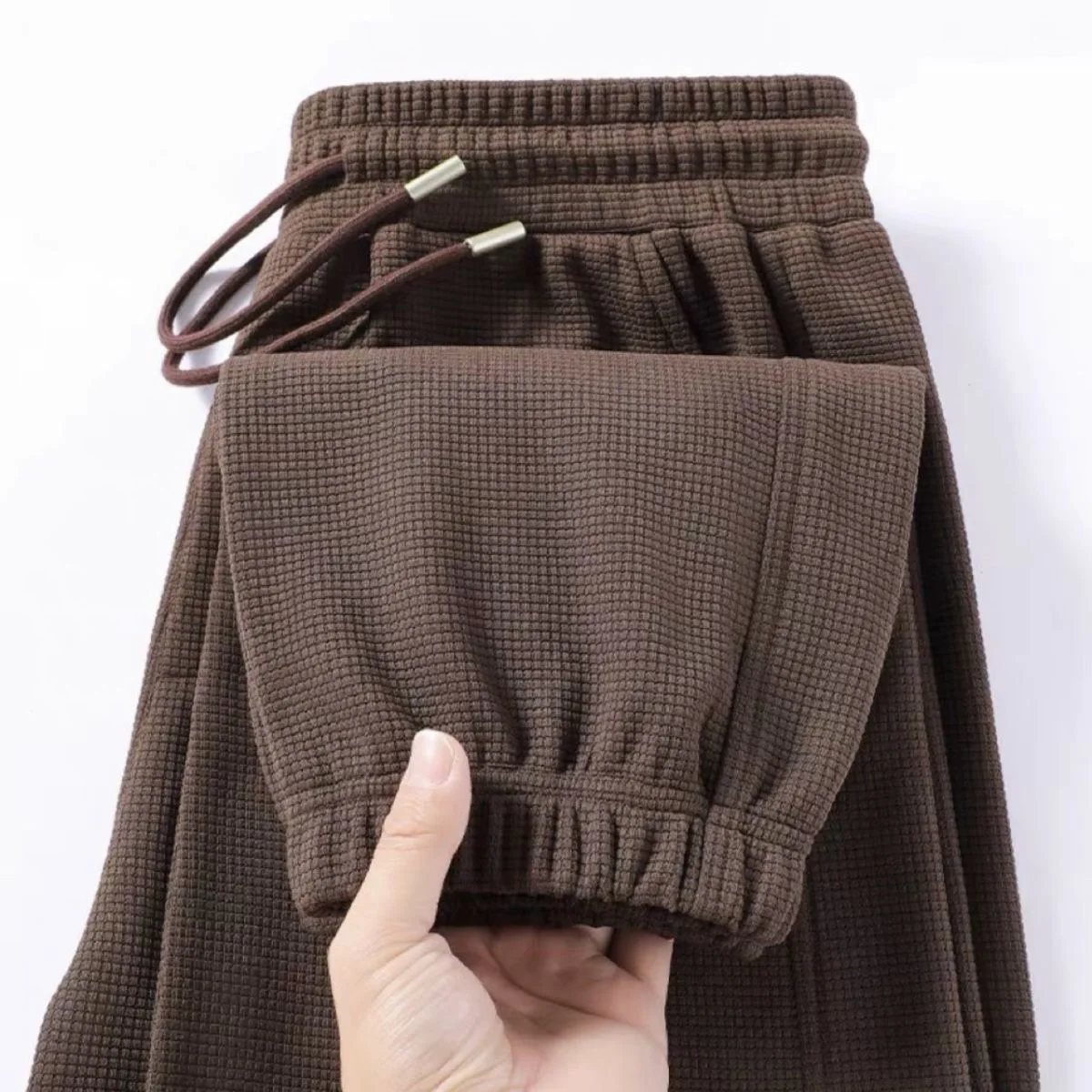 Men's Casual Sports Pants Large Size Outdoor Workwear Loose Fit Long Trousers Comfortable Elastic Waist Youthful Sle