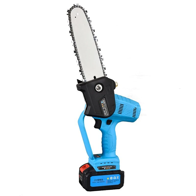 Professional 21V Wood Cutter Saw Cordless Lithiuum Battery Chain Saw Portable Electric Chainsaw with Accessories