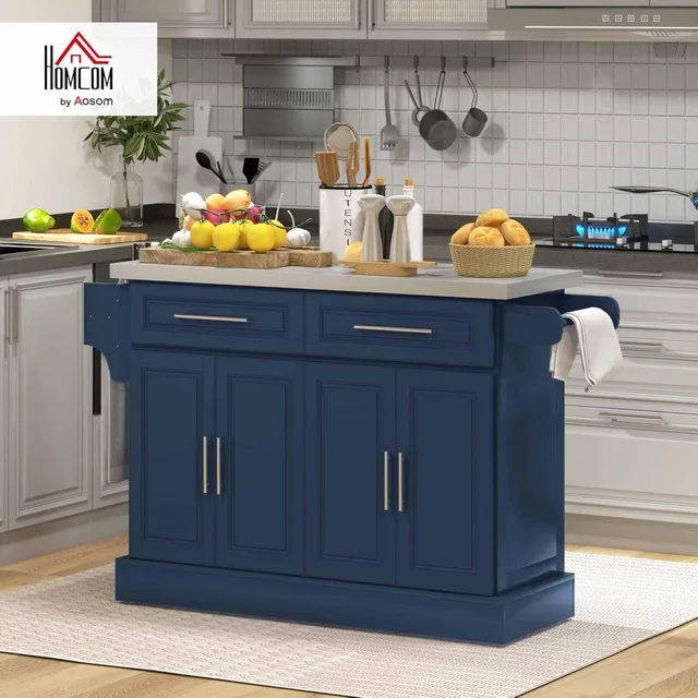 Rolling Kitchen Island Cart 2