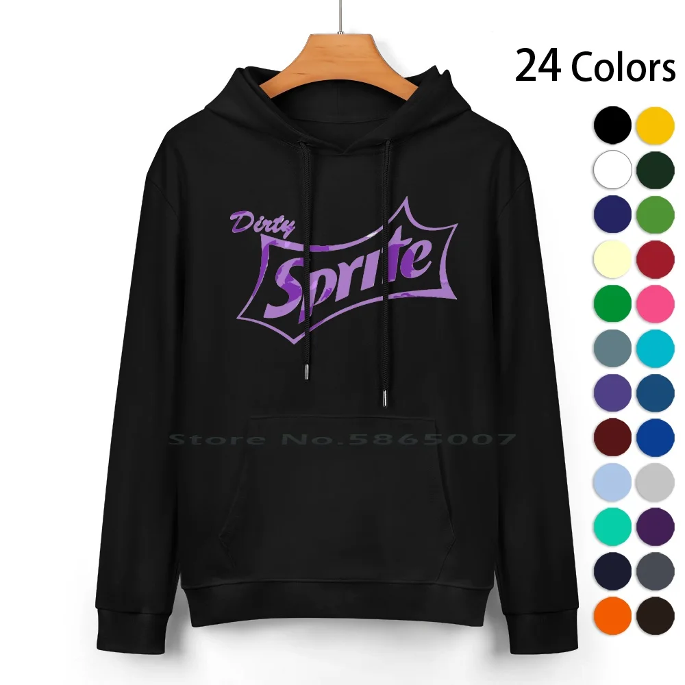 

Надпись «Dirty Sprite» свитер с капюшоном из чистого хлопка, 24 цвета
