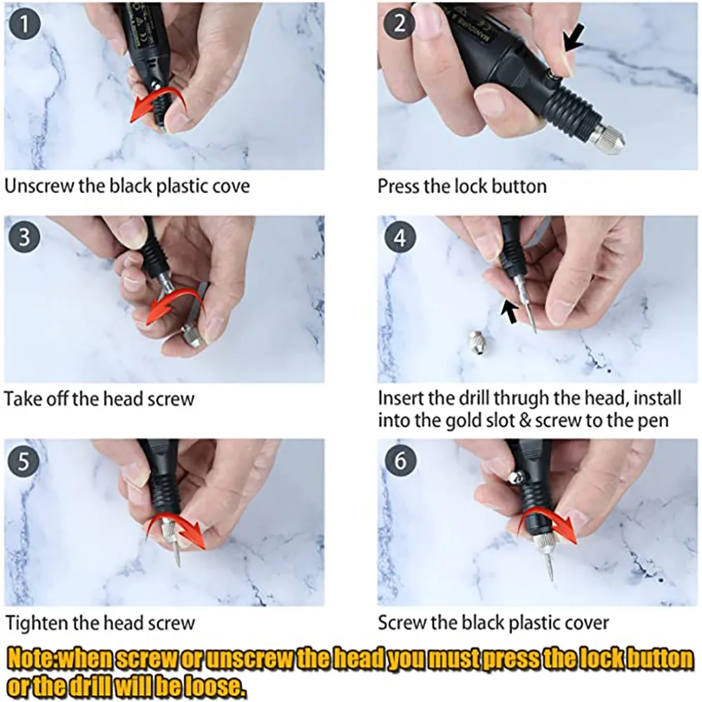 Mini Electric Engraving Pen Kit Carving Pen Machine Graver Tool Engraver Jewellery Engraver Kit for Metal Steel Leather Wood
