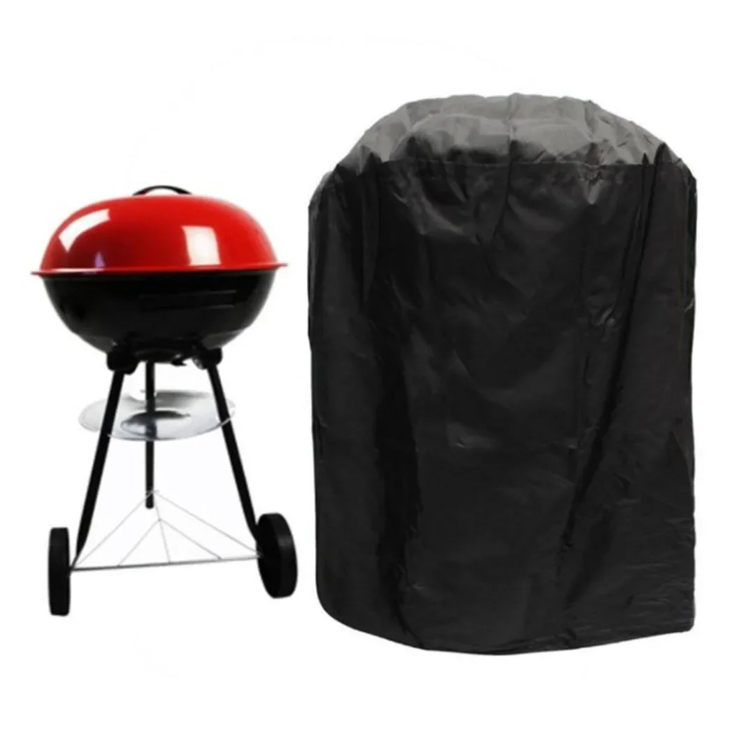 Reliable Round BBQ Garden Cover for Weber Barbecue Grill Waterproof Kettle Design Protect Your Grill from Rain and Insects