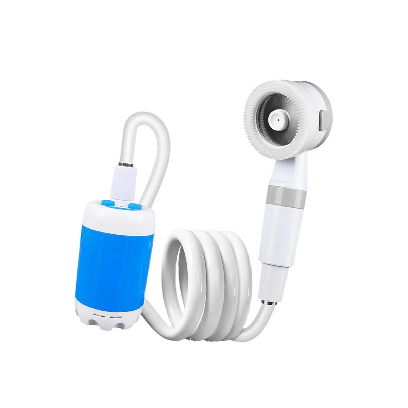 

Portable Outdoor Shower Set Adjustable Flow Rechargeable Electric Shower for Backpacking Beach Travel Car Washing Bathing